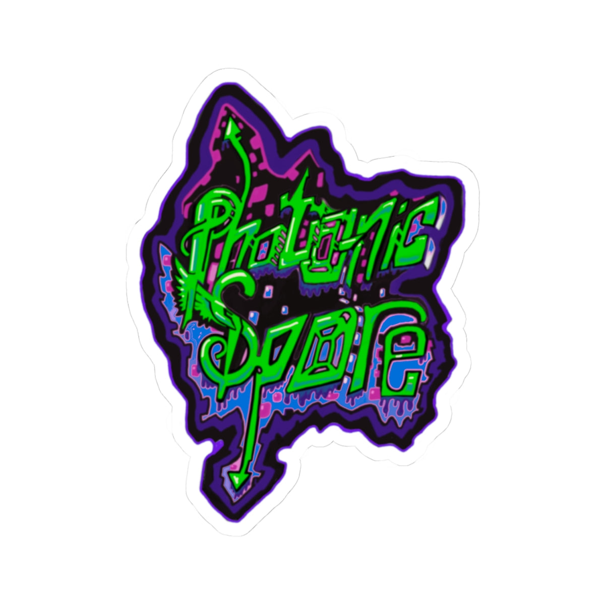 photonicspore Kiss-Cut Stickers | Vibrant Art for Laptop & Decor